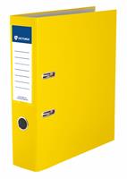 Lever arch file, 75 mm, A4, PP/cardboard, with metal shoe, VICTORIA OFFICE, yellow